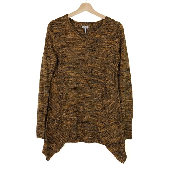 Logo By Lori Goldstein Long Sleeve V-Neck  Sweater - Picture 9 of 9